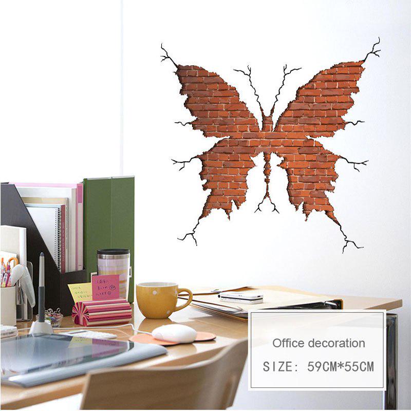 [Wall sticker ]New 3d Butterfly Wall Rupture Wall Stickers Home Decor Interior Art Decals Decoration