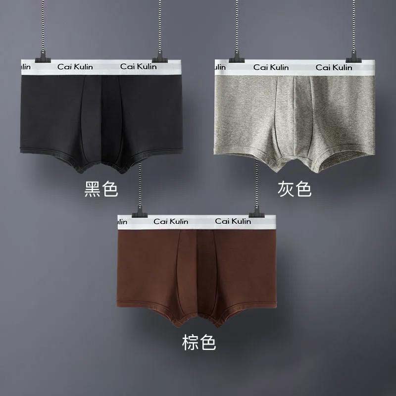 High-grade Cotton Men's Underwear Cotton Breathable Summer Thin Model Large Size Men's Shorts Flat Leggings