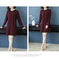 Autumn and Winter Sweater Mid-length Loose Long-sleeved Bottoming Shirt Fashion Knitted Dress