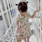 Children's Clothing Girls Spring and Summer Children's Self-cultivation Cheongsam Dress Princess Dress Chinese Style Retro Dress