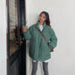 Winter Padded Jacket Padded Oversize Jacket Women Tooling Padded Jacket Women Korean Loose BF Style