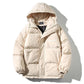 Winter Cotton Clothing Men's Hooded Solid Color Jacket Ins Wind Korean Version of The Trend Loose Casual Cotton Clothing Bread Suit Coat