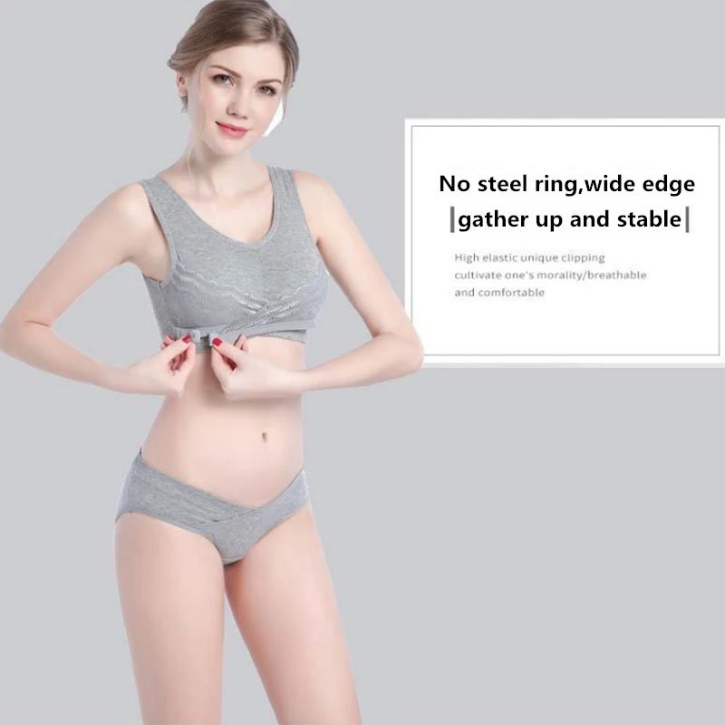 Women's Pure Cotton Non-wireless Bra Thin Ladies Gather-up Vest-style Sports Underwear Seamless Sleep Cotton Bra Lace Padded Adjustable Brassiere