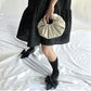 Bowknot Flat Shoes Women's Ballet Shoes Elegant Temperament Single Shoes Women