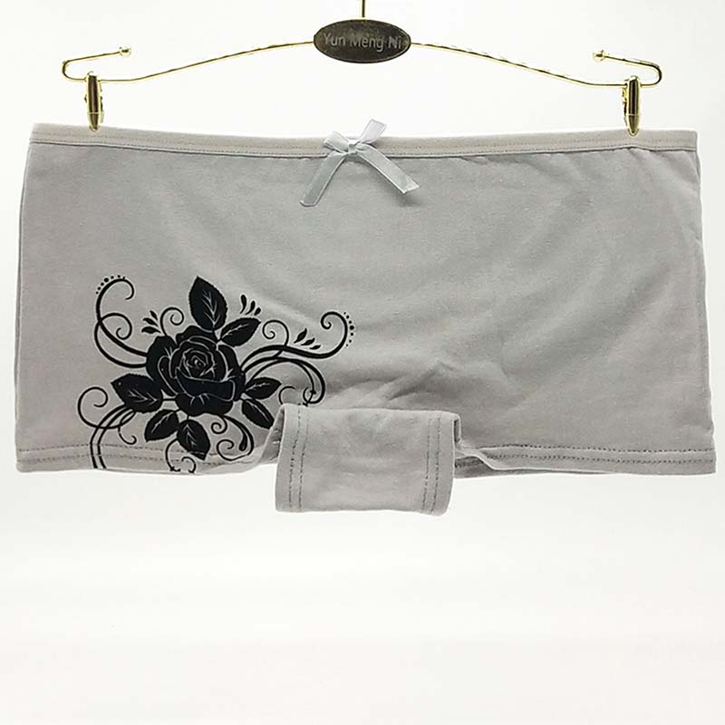 6 Pieces/set of Pure Cotton Underwear Women's Cotton Sexy Boxer Briefs