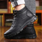 Cotton Shoes Men's Winter New Leather Wool Fur Sport Casual Shoes Plus Velvet Warm Leather Shoes
