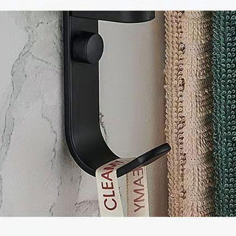 30cm Towel Rack Rotating 3 Bar Bathroom Shelf Rack Towel Bar Bathroom Artifact Hanging Towel Rack Hook