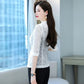 Women's Spring and Summer Style Casual Short White Sun Protection Clothing Jacket with A Thin Lace Suit
