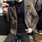 Autumn and Winter Woolen Coat Men's Korean Style Trend Short Slim Handsome Woolen Coat Men's Jacket Jacket