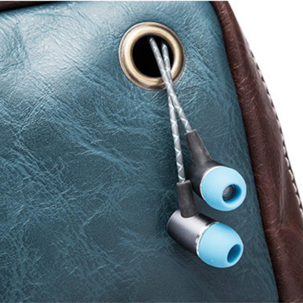 Chest Bag Men's Waterproof with Headphone Hole Messenger Bag Outdoor Sports Single Shoulder Bag