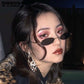WTEMPO Retro Harajuku Elliptical Sunglasses Women Red Sunglasses Europe Small Box Ins Glasses