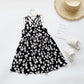 Children Dress Spring Summer Sling Kids Clothing  Baby Girls Clothing Broken Flowers Sleeveless Dress Girl