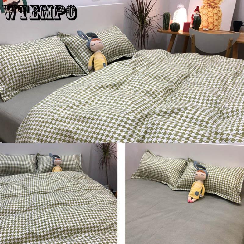 Fashion Simple Style Home Bedding Sets Bed Linen Duvet Cover Flat Sheet Winter King Queen Twin