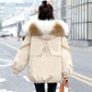 Parker Padded Jacket Women's Short Big Fur Collar Winter Clothes Loose Down Down Padded Jacket Thick Warm Jacket Women