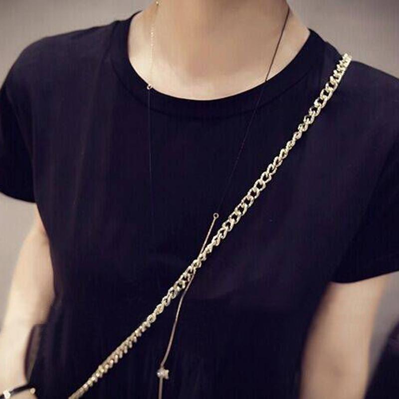 Mid-length Belly Mesh Stitching Dress Summer Dress Plus Size Fat Sister Loose and Thin T-shirt Skirt
