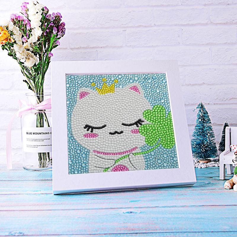 5D DIY Children's Diamond Painting Rhinestone Round Diamond Embroidery Home Decor Improve Relationship Family Activities