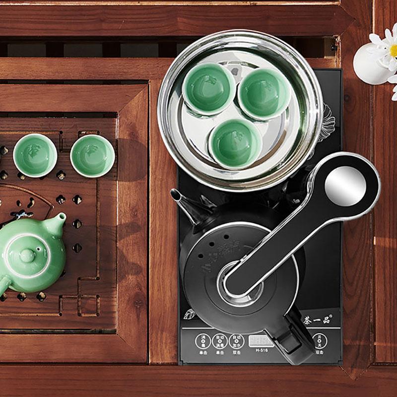 Intelligent Anti-scalding Automatic Water Supply Electric Kettle Stainless Steel Integrated Tea Table Teapot Set