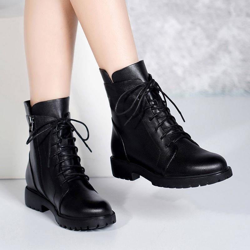 Fashion Women's Snow Boots Winter Ladies Martin Boots Short Plus Velvet Warm Cotton Shoes