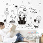 [Wall sticker ]Diy Home Decor Cute Mymoe Girls Wall Stickers For Children 'S Rooms Vinilos Kids Deca
