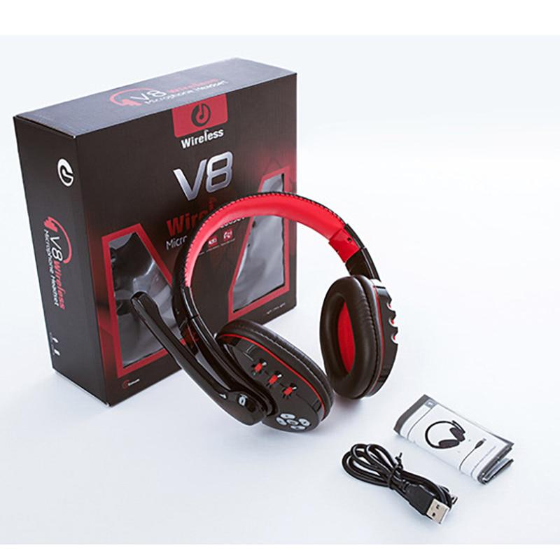 Bluetooth 4.0 Headphones Wireless Gaming Headset for Computer Phone with Microphone Noise Ruduction
