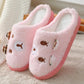 Couple Cotton Slippers Autumn and Winter Cotton Slippers Men and Women Cute Slippers