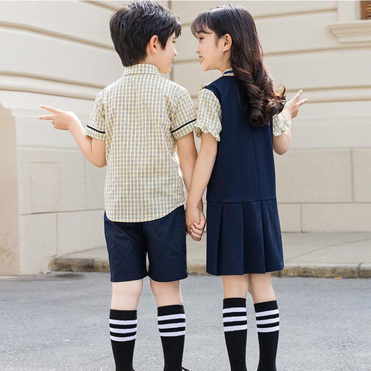 Kindergarten Uniforms Clothes British College Style Children's School Uniform Suits Elementary School Class Clothes Summer Graduation Photo Costumes