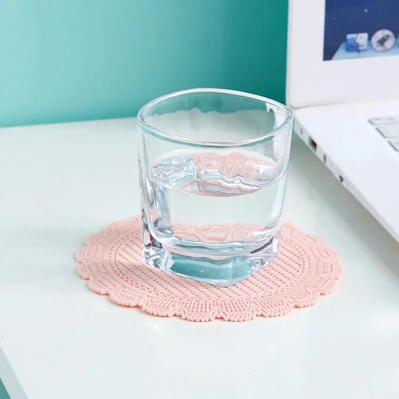 6 Pieces of Lace Hollow Insulation Mat Placemat Plate Mat Household Anti-scalding Pad Coaster