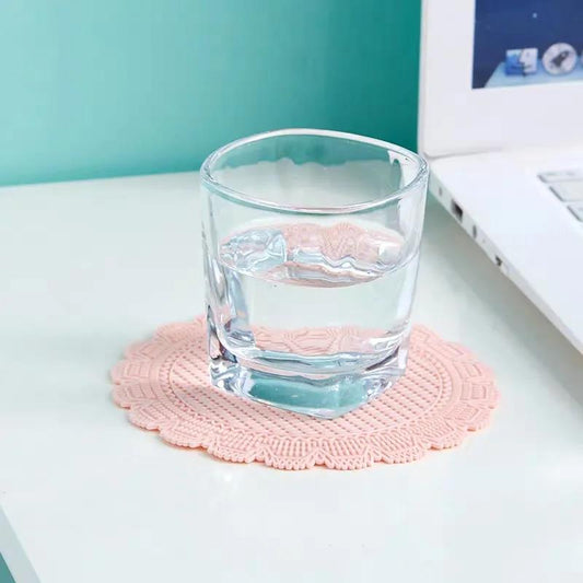 6 Pieces of Lace Hollow Insulation Mat Placemat Plate Mat Household Anti-scalding Pad Coaster