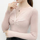Spring and Autumn Knitted Sweaters Long-sleeved Tops Slim Bottoming Shirts Were Thin and Versatile Women's Bottoming Shirts