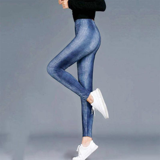Contrast Color Casual Skinny Leggings Plus Size Outer Wear Cycling Pants Stretch Pants Thickening