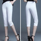 Women's Summer Thin Cropped Trousers Trend Large Size Loose When Looking Thin All-match Fashion Straight Casual Pants