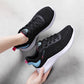 Women Running Shoes Breathable Mesh Lace Up Flat Sneakers Black Sport Woman Designer Shoes for Girls