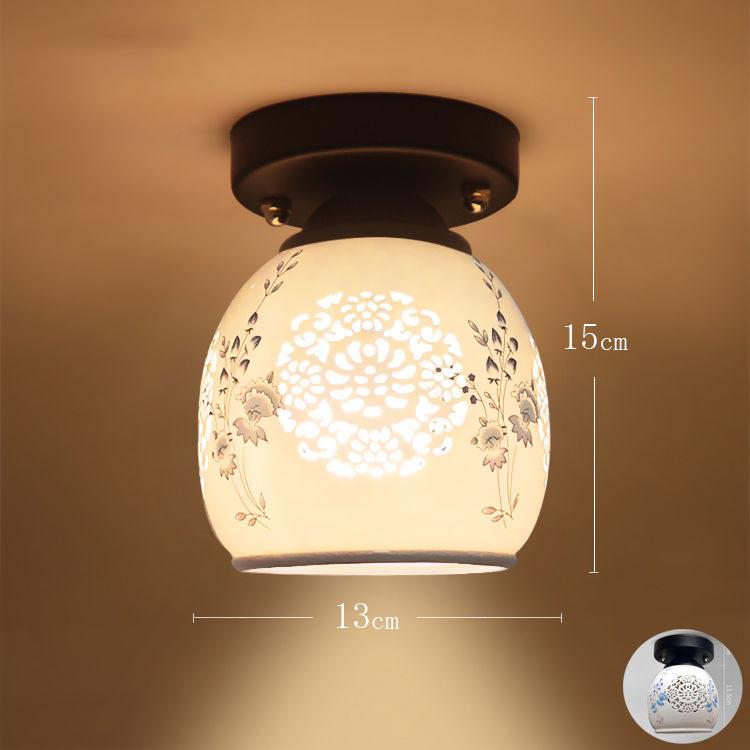 Modern Chinese Style Antique Chandelier Small Restaurant Hotel Corridor Lobby Entrance Lamps