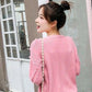 Knitted Sweater Women Autumn and Winter Loose Women's Korean Style Long-sleeved Pullover Tassel V-neck Knitted Bottoming Shirt