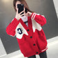 Women's Cardigan Long Sleeve Knitted Sweater Jacket with Buttons Loose Knit Cardigan Women's Long Sleeve Casual Warm Jacket