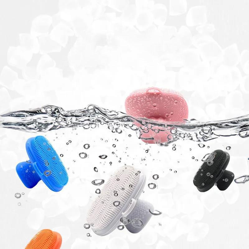 Facial Cleansing Artifact Silicone Facial Cleansing Beauty Brush Soft Bristles Manual Massage Cleansing Brush Facial Deep Cleansing Pores