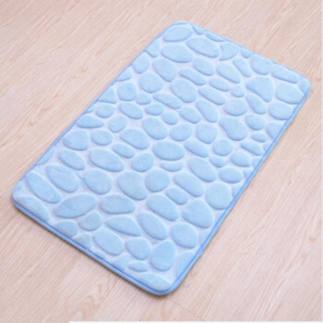 Cobblestone Embossed Bathroom Bath Mat Non-slip Carpets In Wash Basin Rug Shower Room Doormat Memory Foam Pad
