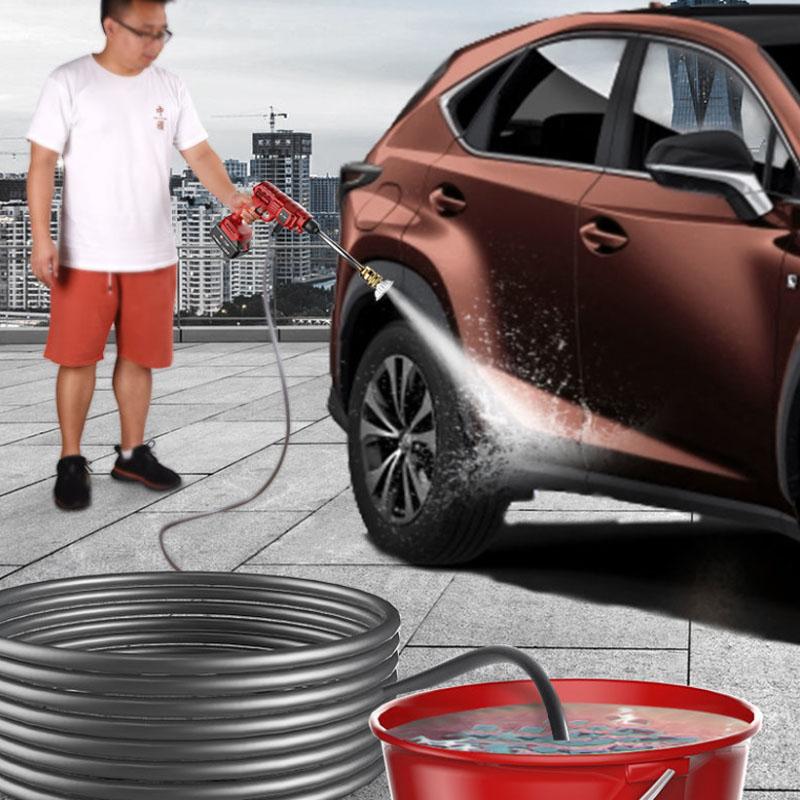 218VF Luxury Wireless Car Wash Gun Set Electric Pesticide Spraying Machine High Pressure Water Gun with Two Batteries