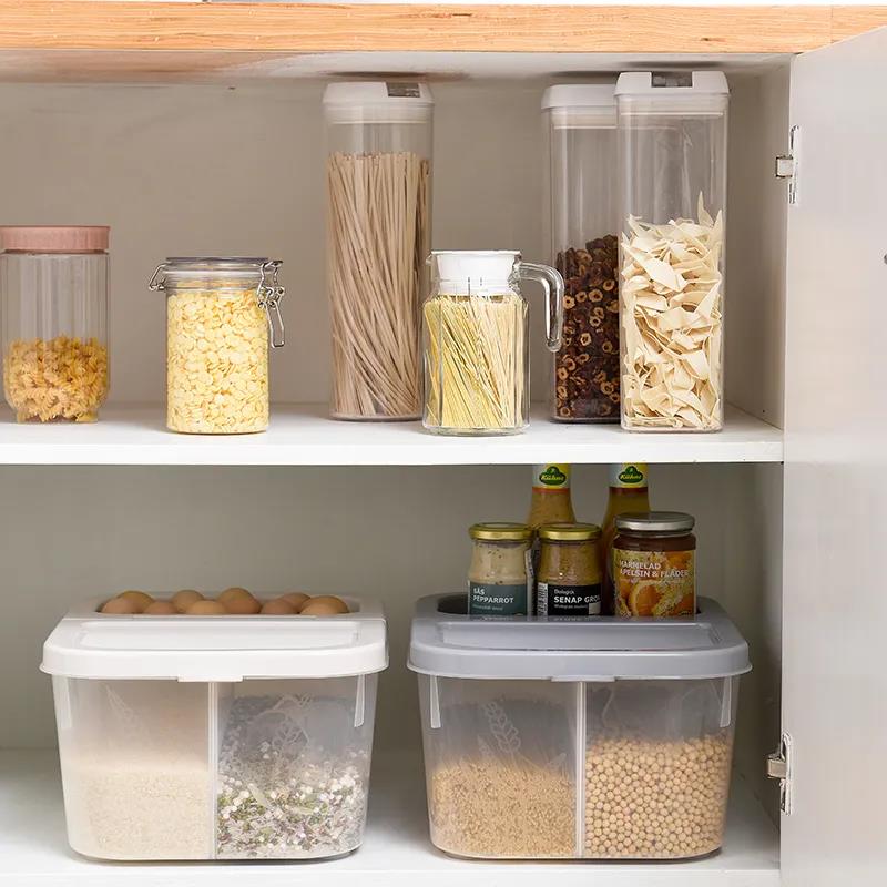 Rice Bucket Household Rice Cylinder Rice Noodles Cat and Dog Food Storage Grain Storage Box Multi-grain Bucket Insect-proof and Moisture-proof