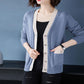 Spring and Autumn Knitted Cardigan Jacket Korean Wild Knitted Sweater Short Style Outer Wear