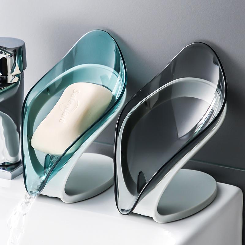Creative Soap Box Drain Soap Rack Free Punch Suction Cup Personality Home Bathroom Shelf Artifact