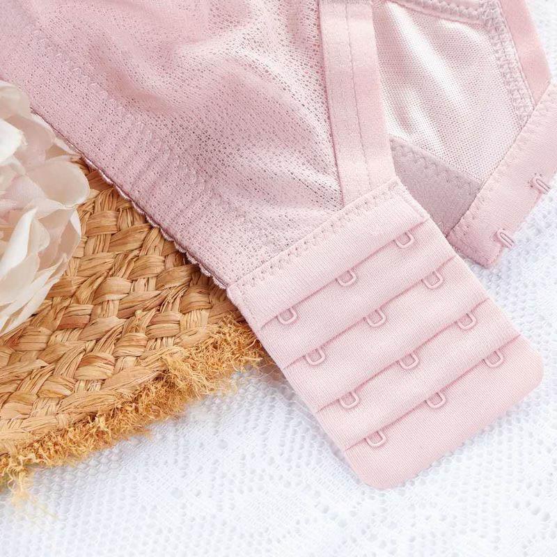 Women Gather Without Steel Ring To Receive Auxiliary Breasts Adjust Thin Section Breathable Beautiful Back Shape Invisible Back Buckle Glossy Sexy Bra