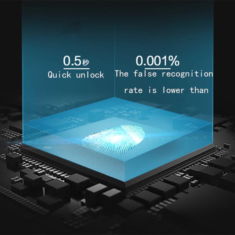 Fingerprint Padlock Intelligent Lock Dormitory Locker Warehouse Door Security Lock Outdoor Remote Authorization Password Padlock