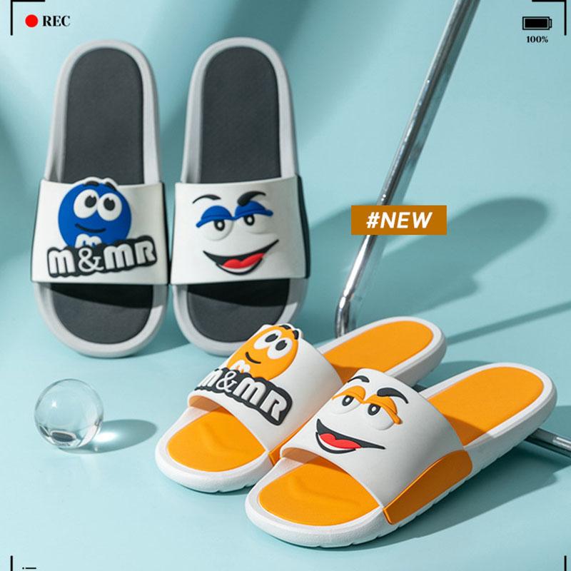 Slippers Women Summer Cute Cartoon Home Indoor Bathroom Bath Thick Bottom Outer Wear Non-slip Sandals and Slippers Men