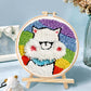 DIY Handmade Material Package Unstitched Without Stand Poke Poke Le Suit Handmade Embroidery