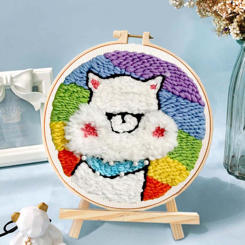 DIY Handmade Material Package Unstitched Without Stand Poke Poke Le Suit Handmade Embroidery