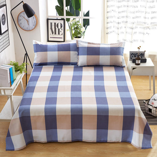 Sheets Pillowcases Bedding Three-piece Cotton Cloth Washable Soft Breathable Simple and Cute Patterns Universal In All Seasons