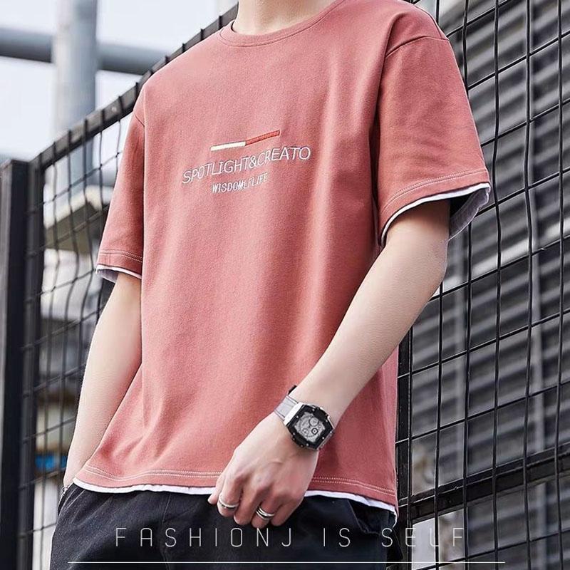 Summer Casual T-shirt Men's Fashion Cool T-shirt Printing Short Sleeve Men's Clothing Streetwear Outdoor Sports T-shirt