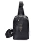 Hip-hop Chest Bag Men Black Multi-pocket Rivet Crossbody Outdoor Sports Fitness Shoulder Bag