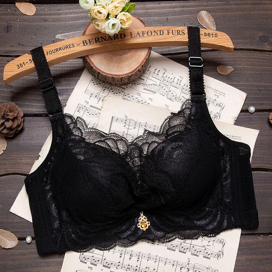 Fashion Seamless Lace 3/4 Cups Gathered Bra on The Inside Outside Wearing A Beautiful Back Vest Bra